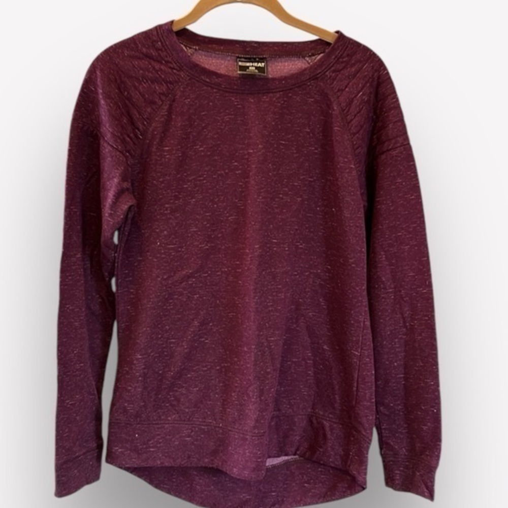 🇪🇸🐠32 Degrees Soft fleece stretch cold weather hi lo hem purple XS CLEARANCE